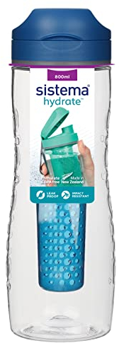 Sistema Bouteille d’hydratation, Assortiment de Couleurs - 800 ML, Plastique, Coloris Assortis, 8.1 x 7.1 x 23.4 cm