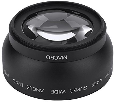 PUSOKEI Weitwinkel-Universal-Konvertierungsmakroobjektiv 52 mm 0,45-Fach Optisches Glasobjektiv-Konvertierungsobjektiv für Nahaufnahmen für , einfach zu bedienen