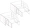 AUFIKR Transparente Acryl-Display-Erhöhungen, Vitrinenregal für Schmuck, Figuren, Buffets und Cupcakes, 2 Sets