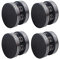 DSFSAEG Aluminium Absorber Füße Geräte Füße Absorber, Lautsprecher Spikes, Shock Absorber, Anti-Vibrations Lautsprecherständer für CD-Audio, Subwoofer, Plattenspieler(Schwarz)