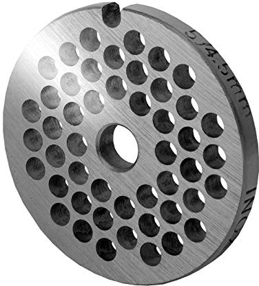 WolfCut Disque perforé INOX avec alésage de 4,5 mm - Compatible avec tous les hachoirs à viande courants de taille 5 - par exemple : Bosch MUM4/MUM5