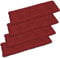 SuperKissen24. 4er Set Sitzkissen Bankkissen Bankauflage für Gartenbank - 120x38 cm - Outdoor und Indoor - Bordeaux