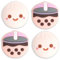 BelugaDesign Boba Dumpling Thumb Grips | Kawaii süße Cutecore Pastell-Tastenkappen | Kompatibel mit Sony Playstation PS5 PS4 Xbox Nintendo Switch Pro Controllern (passt Nicht auf Joycons)