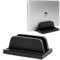 ROCDEER Laptop Ständer Vertikal,Verstellbarer Notebook Ständer,Dock 1,3 bis 3,8 cm,Laptop Halter passend für alle MacBook/Notebook/Samsung/HP/Dell/Chrome Book,Schwarz