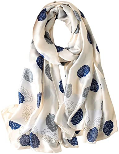 MAIRY Tuch Damen Halstuch Große Tücher Schal für Haar Kopftuch Punkte Schals Weiches Halstuch für Frauen M180022