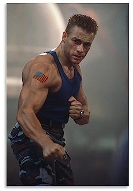UMCHU Jean Claude Van Damme Body Poster Dekorative Malerei Leinwand Wandkunst Wohnzimmer Poster Schlafzimmer Malerei,Wandkunst Bilddruck Moderne Familienzimmer Dekor 08x12inch(20x30cm)