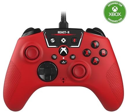 Turtle Beach React-R Controller Rot – Xbox Series X|S, Xbox One und PC