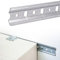 Evotrade Barra de sujeción de 2 m – H50 mm con precortes para muebles de pared y cocinas Kit 1 o 5 (1 barra)