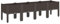 vidaXL Pflanzkasten, Blumenkübel mit Beinen Rattan-Optik, Pflanzkübel für Garten Terrasse, Blumenkasten Hochbeet Gemüsebeet, Braun 160x40x42cm PP