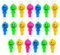JZK Emoticon emoji fischio luminoso a LED con portachiavi fischietto giocattolo luminoso divertenti regalo illuminano al buio per bomboniere ricordini ringraziamenti di compleanno bambini