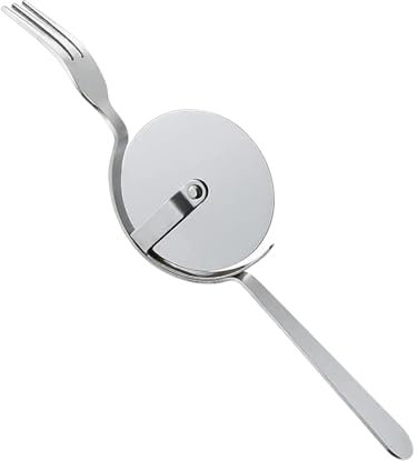 Pizzaschneiderrad – Pizzaschneider Aus Edelstahl | Pizza-Rollschneider Und Gabel, Pizzateigschneider, Küchenpizza-Werkzeuge, Ergonomischer Kuchenschneider Und Gabel, Küchenhelfer Für Das Heimrestauran