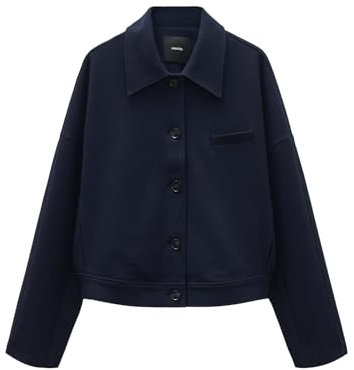 someday Damen Jacke | Kurzjacke NELAIN Loose in Wolloptik Ocean, 40