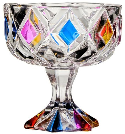 XNSHUN Eisbecher, Dessertschale Eisschalen Dessertgläser Mit Fuß, Eisgläser Spülmaschinenfeste, Dessertschalen Für Obstsalat, Milchshakes, Gewürz, 280ml (Farbe)