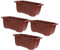 Yardwe 4 Stück Blumentopf Gartentöpfe Pflanzentopf Terrakotta-Töpfe Kleine Pflanzentöpfe Pflanztöpfe pflanzenkübl Flower Pot Flowerpot Blumentöpfe Pflanzgefäße für Zimmerpflanzen Plastik