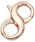 arricraft 925 Sterling Silver Lobster Claw Clasps, Rose Gold Double Opening Lobster Clasps Closure Necklace Bracelet Extender Clasp for DIY Jewelry Finding Supplies 0.71x0.45inch
