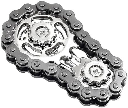 Zahnräder Fidget Kette, Fidget Chain Toys, Montage Fidget Spinner Ring Spielzeug für Kinder Erwachsene, Fahrradkette Fidget Spielzeug für EDC Neuheit zum Stressabbau, Goodie Bag Stuffer Geschenk