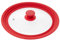 bremermann® Universal-Glasdeckel mit Silikonrand, 30/32/34 cm, groß (Rot)