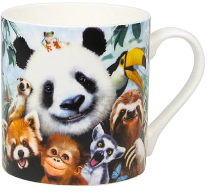 Zoo animals Selfies Mug - Fine China - Gift boxed