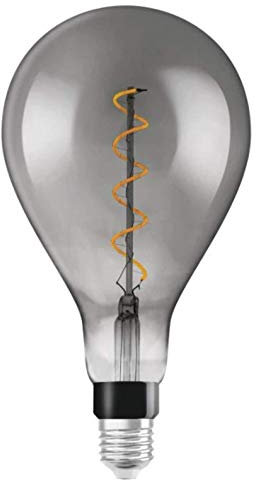 OSRAM LED Vintage Edition 1906, Sockel: E27, Nicht Dimmbar, Warmweiß, Rauchglas Optik
