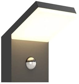 Arcchio LED Wandlampe aussen mit Bewegungsmelder, Außenleuchte spritzwassergeschützt IP54 1x 16W warmweiß (3.000K)