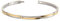 Boccia Damen Gliederarmband aus Titan in der Farbe Silber, goldplattiert, antiallergen, 20cm, 03018-02