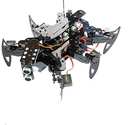 Adeept Hexapod Spider Robot Kit Kompatibel f¨¹r Arduino mit Android APP und Python GUI, Spider Walking Crawling Robot, selbststabilisierend Basierend Gyro-Sensor MPU6050, STEAM Robotics Kit & PDF