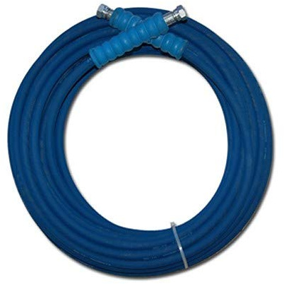 Tubo per idropulitrice alta pressione 400 bar blu antimacchia diametro 5/16 con attacchi Femmina 3/8 Lunghezza 20 metri