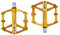 FrontStep General Aluminium Anti-Rutschpedale Leicht Fahrrad Pedale Mit Cr-Mo Stahlspindel Für MTB/Mountainbike Pedal/BMX Pedal (Golden)