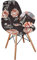 Highdi Schalenstuhl Bezug, Stuhlbezug 2/4/6 er Set Stuhlbezüge Stretch Esszimmerstühle Bezug Moderne Elastischer Stuhlhussen Abnehmbar Waschbar Küchenstühle Husse (Rosa Pfingstrose,1 PC)