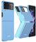 FTRONGRT Hülle für Samsung Galaxy Z Flip 4, Ultra Dünn, Leicht, Anti-Kratzer, Stoßstange Hardcase Handyhülle für Samsung Galaxy Z Flip 4-Eiskristallblau