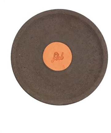 FLOB Sottovaso Taglia L - per Bonsai - Diametro 25,5 cm - in Argilla Toscana, Made in Italy - Marrone