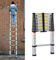 5m Aluminium Teleskopleiter, Schiebeleiter Ausziehbare Leiter, Stehleiter Rutschfester, Ausziehleiter Multifunktionsleiter, Dachbodenleiter 150 kg Belastbarkeit