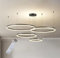 Wandun Moderne LED Pendelleuchte, 4-Ringe Kollektion, Black Farbe, Verstellbarer HäNgeleuchter, Moderne Deckenleuchte, mit Fernbedienung Dimmbar, 3000k - 6000k, mit Speicherfunktion, 68w