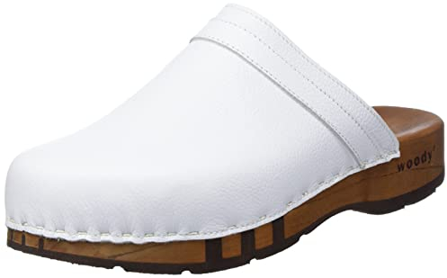 woody Herren Harry Holzschuh, Weiss, 44 EU