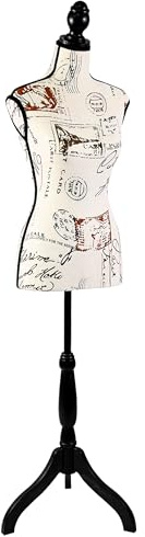 Weibliche Schaufensterpuppe, hängende Mode Torso Display Form Schaufensterpuppe mit Haken, Verstellbarer Stativständer, für Pullover, T-Shirts, Jacken, Kleider, Blusen, Tops