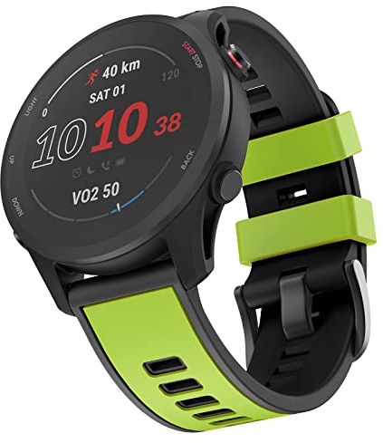 MYSNBKN 22mm Pulsera Compatible con Forerunner 255/Vivoactive 4/Venu 2 Correa, Reemplazar Pulsera Deportiva de Silicona para Gear S3/Galaxy Watch 3 45mm/Huawei GT 46mm Watch