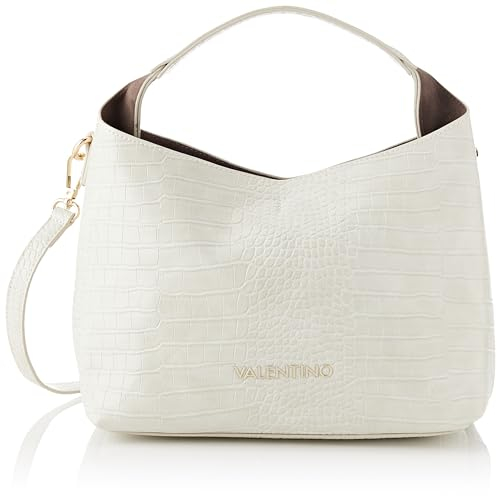 Valentino Wool Einkaufstasche für Damen, Ghiacc/Taupe, Talla única, Lässig