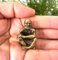 WOO MANTO Kleine Kupferstatue von Bodhidharma Buddha – Sitzend 4 cm hoch Miniatur, Zen/Chan Meister Dharma Figur, Meditation Deko, Buddhistische Weisheitsfigur