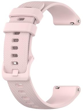 MYAYD Armband Kompatibel mit Polar Ignite & Polar Unite,Universal 20mm Uhrenarmband Ersatzband Sport Armbänder Draussen Fitness Wechselarmband Zubehör für Damen/Herren,Silikon (Rosa)
