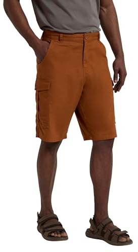 Mountain Warehouse Lakeside Mens Cotton Cargo Shorts Rust W32