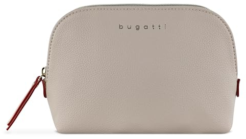 bugatti Ella Kulturbeutel, Kosmetiktasche, Toiletry Bag, Waschtasche, Waschbeutel, Toilettentasche in beige