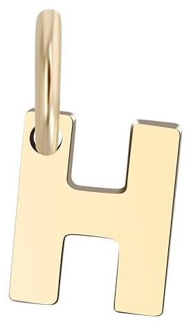 Akzent Golden Initials Unisex-Kettenanhänger Buchstabe 375er 9 Karat Gold 5510073 (H)