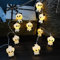 Riaxuebiy 1.65m 10er LED Panda Lichterkette Warmweiß Panda Nachtlicht Batteriebetrieb Timer für Kindzimmer Geburtstagsfeier Deko Geschenkuen