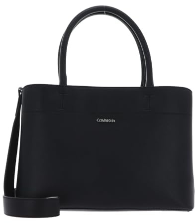 Calvin Klein Damen Business Med Crossover, Ck Black/Sand Pebble