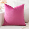 Artscope Samt Kissenbezug Kissenhülle Dekorative Dekokissen Sofakissen Lendenkissen Wurfkissenbezug Sofa Schlafzimmer 50x50cm Rosenrot