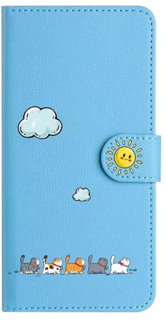 Nokverzy Mobile Phone case for Samsung A54 5G(6.4) Wallet Case with Card Holder Magnetic Closure Kickstand Wrist Strap TPU Shockproof Flip Cover for Samsung Galaxy A54 5G(6.4) Leather Case Blue