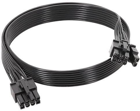 Bamyli PCIe Cable - 65cm PSU 8 Pin to 6+2 Pin GPU Adapter, Modular Power Supply Extension Cable for Corsair, Thermaltake & Aresgame
