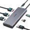Docking station USB C, docking station 7 in 1 3 monitor con doppio HDMI 4K a 60Hz e DisplayPort singolo (8K@30Hz/4K@144Hz), 100W PD, 10Gbps 3USB, USB C Hub compatibile con HP/Dell/Lenovo