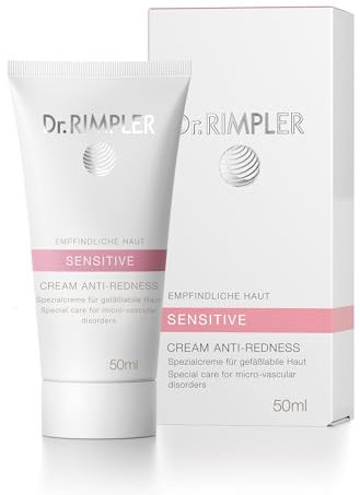 Dr. RIMPLER SENSITIVE Cream Anti-Redness 50 ml - Spezialpflege für empfindliche, gestresste, zu Rötungen neigende und gefäßlabile Haut