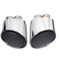 1 Paar Auspuffblende kompatibel for Audi A4 A5 A6 A7 bis RS4 RS5 RS6 RS7 Schalldämpferblende kompatibel for Audi Edelstahl-Auspuffblenden(2-2)